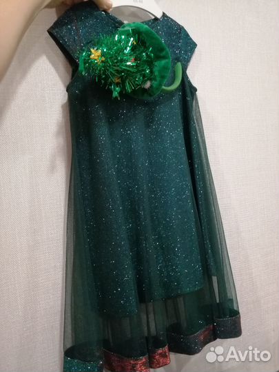 Платье нарядное детское. Ёлочка