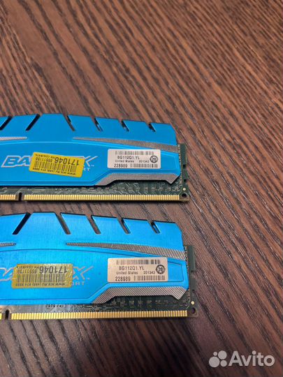 Оперативная память ddr3 Crucial 16gb
