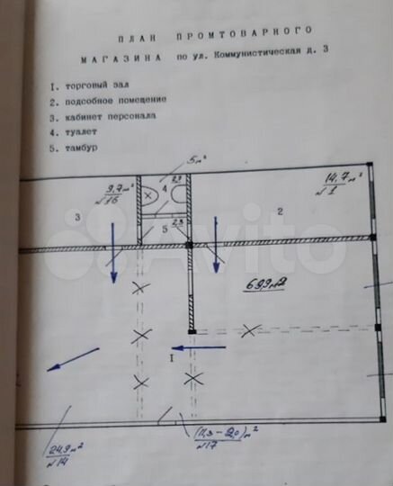 Свободного назначения, 100 м²