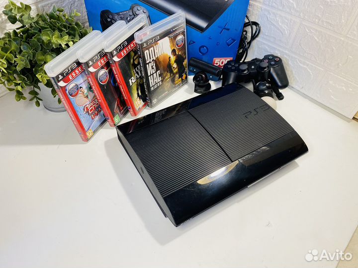 Ps3Sony Playstation 3 Superslim 500gb 50 игр