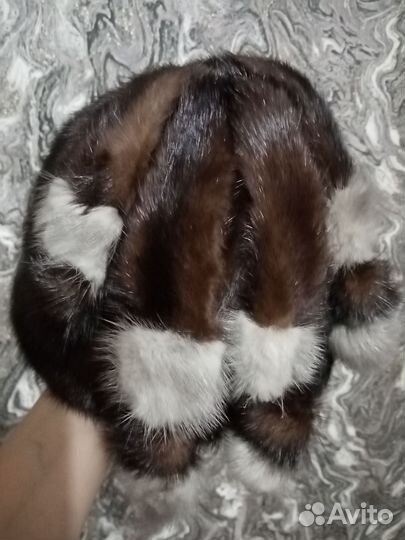 Шапка норковая женская