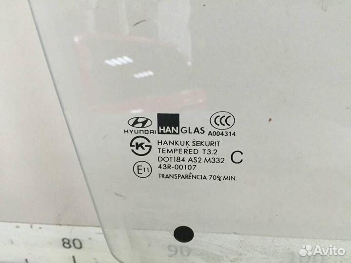 Стекло двери передней правой Hyundai Getz 2002-2010