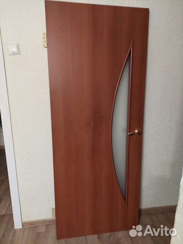 Дверь межкомнатная, дверь санузла 2 шт