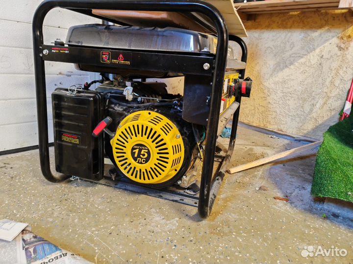 Генератор Huter DY8000L, 7кВт, пробег 20 моточасов