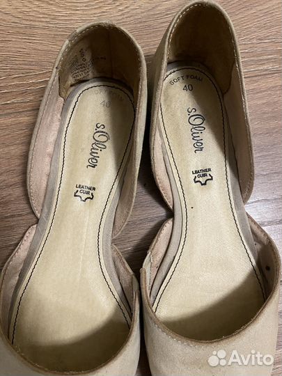 Балетки, слингбэки 40