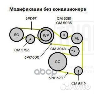 Ролик натяжной навесного оборудования CM3048