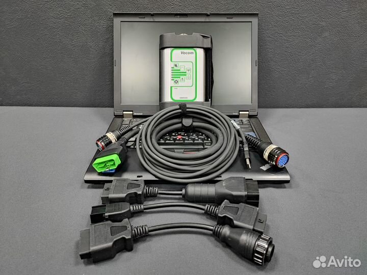 Автосканер Volvo vocom + ноутбук с по