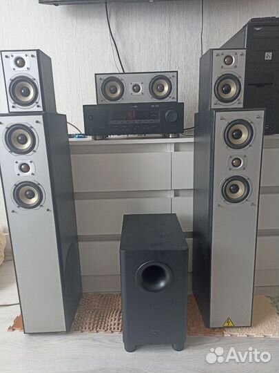 Ресивер yamaha RX-V359 (HTR-5930) Колонки Сабвуфер