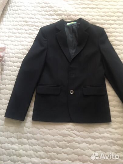 Школьный пиджак и жилет для мальчика 128