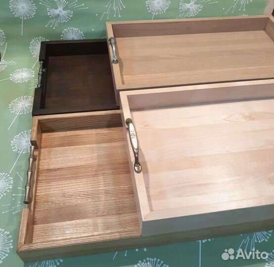 Поднос сервировочный дерево ручная работа