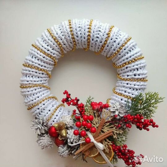 Рождественский венок (ручная работа)