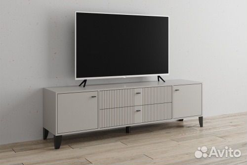 Тумба под телевизор кашемир фасад мдф