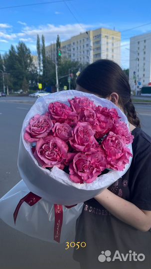 Букет из кудрявых роз