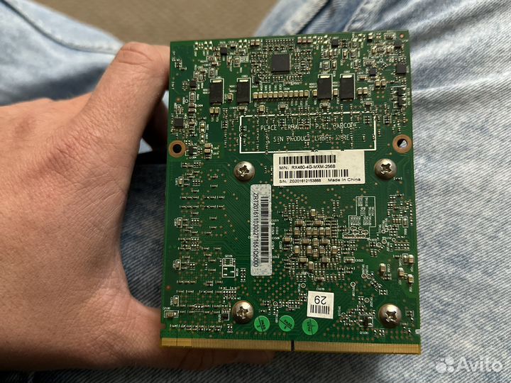 Видеокарта для ноутбука mxm rx480 4gb