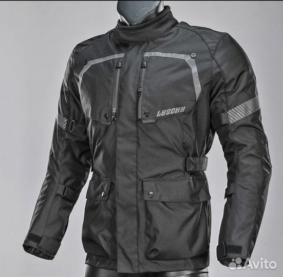 Куртка для мотоцикла с защитными вставками