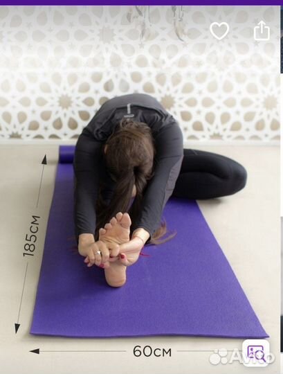 Профессиональный коврик для йоги. Новый