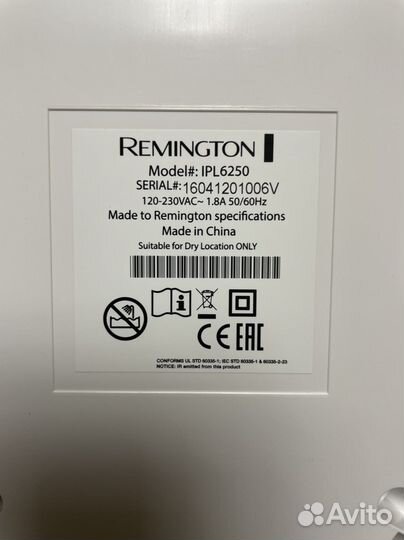 Фотоэпилятор Remington IPL6250