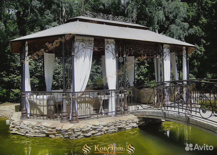 Беседки с мангалом кованые на заказ