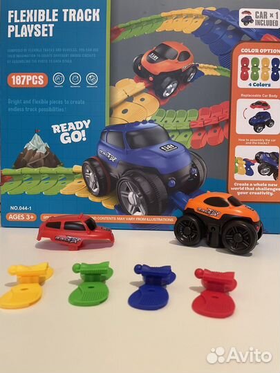 Гибкий трек (дорога) с машинкой