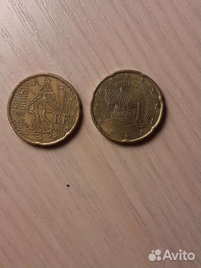 Монеты 20 евроцентов