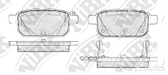 Колодки тормозные suzuki swift 10- 1.2-1.6 PN98