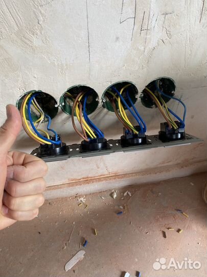 Электрик замена проводки розетки установка люстры