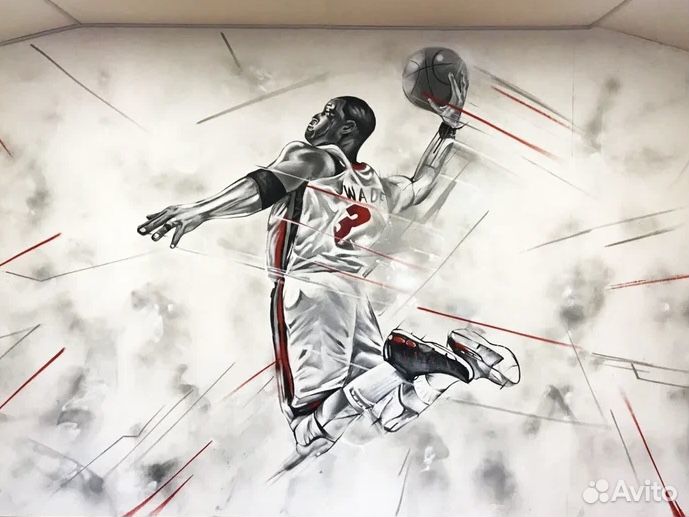 Роспись стен, граффити-оформление, художник