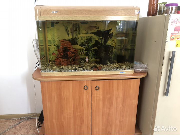 Продаетя аквариум с рыбками