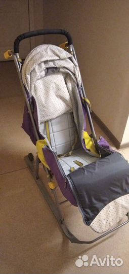 Детские санки коляска бу