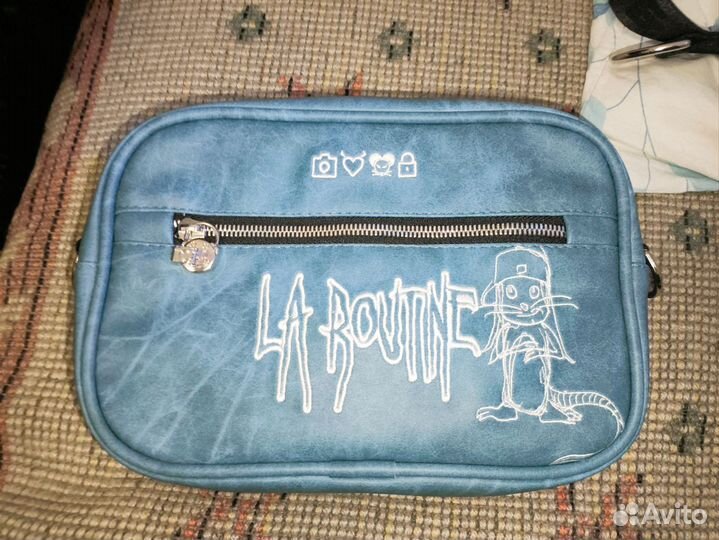 Сумка la routine платина синяя