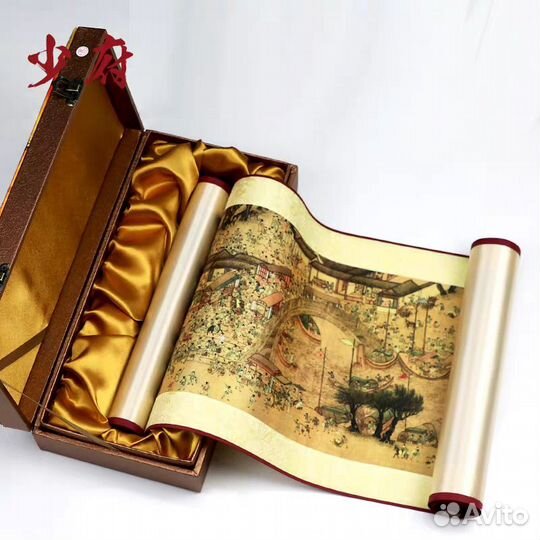 Изысканный шёлковый китайский свиток