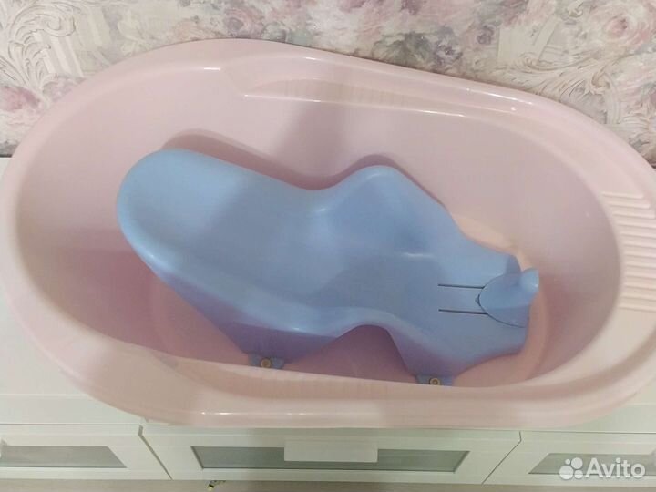 Ванночка для купания+горка+стульчик