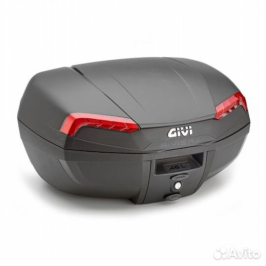 Кофр givi E46N black riviera RED reflec