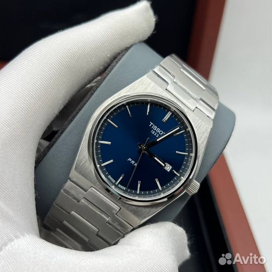 Tissot prx blue кварцевые часы