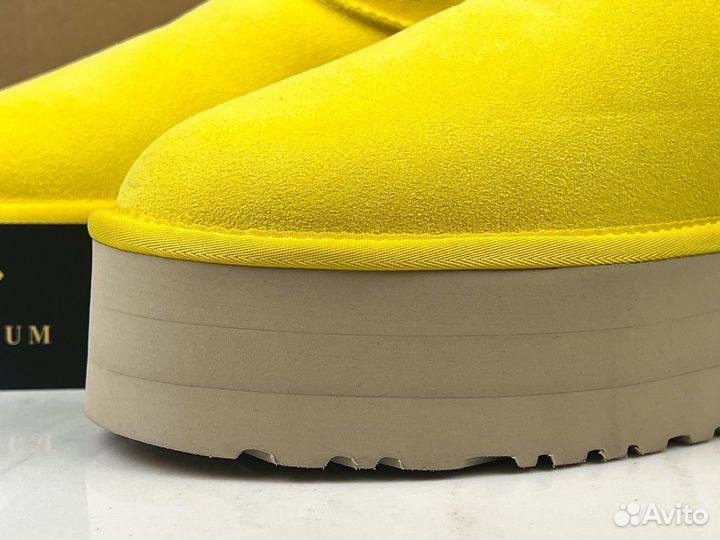 Угги на платформе UGG Ultra Mini Yellow