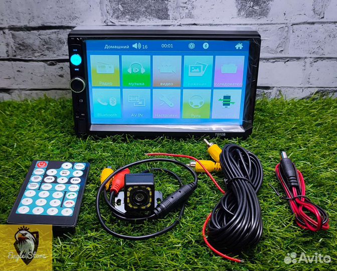 Магнитола 2 дин+камера
