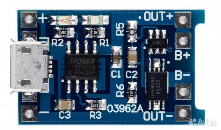 Модуль зарядки литиевых аккумуляторов