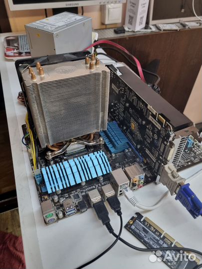 Компьютер AMD 4 ядра/8GB/SSD120/Win 10/GTX550ti