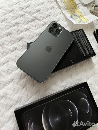 iPhone 12 pro max 256gb серый цвет физ +e sim