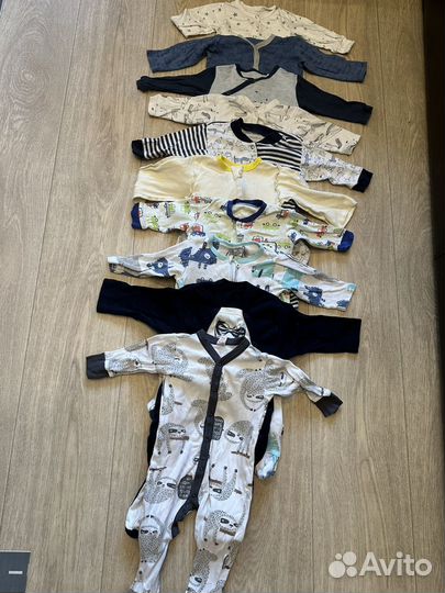 Пакет вещей на мальчика 68 74 размер