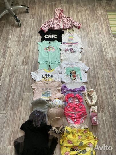 Фирменная одежда пакетом для девочки 116-134