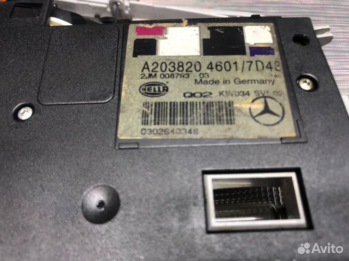 Плафон салонный Mercedes W203