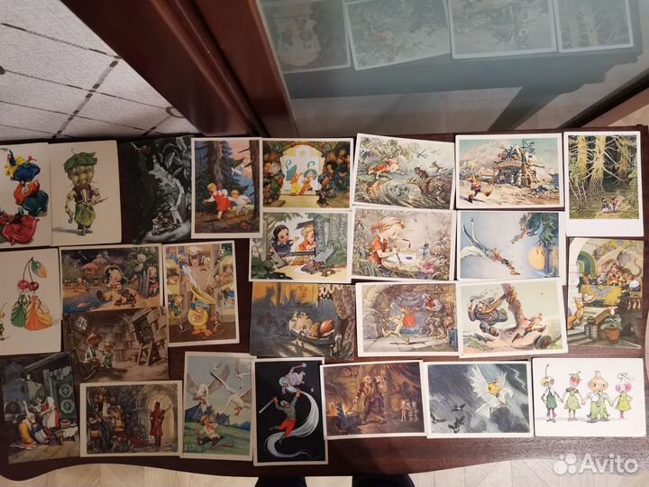 Открытки 1955-1957гг куклы, танцы, сказки