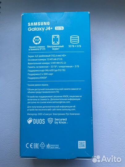 Телефон Samsung j4+