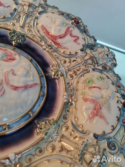 Тарелка настенная старинная