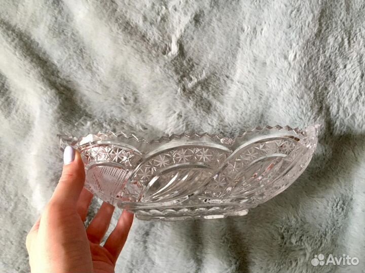 Хрустальный салатник СССР