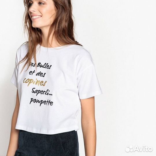 Новогодняя футболка топ фирмы mademoiselle