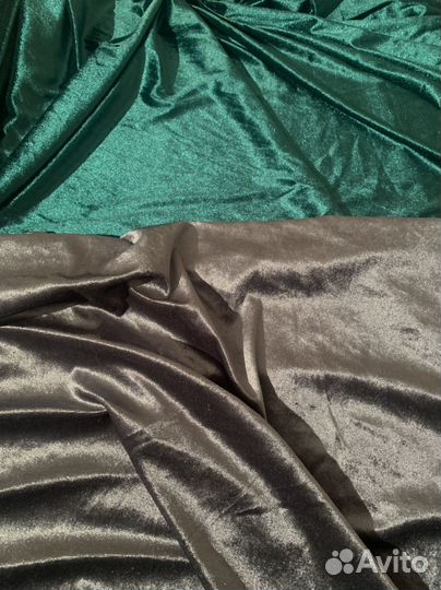 Ткань бархат крэш плюш велюр замша метражом отрез