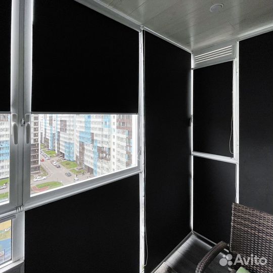 Жалюзи блэкаут для балкона