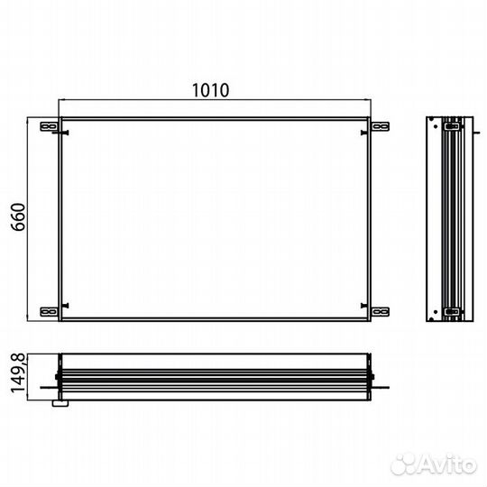 Рама для зеркального шкафа Emco 9897 000 21 Хром